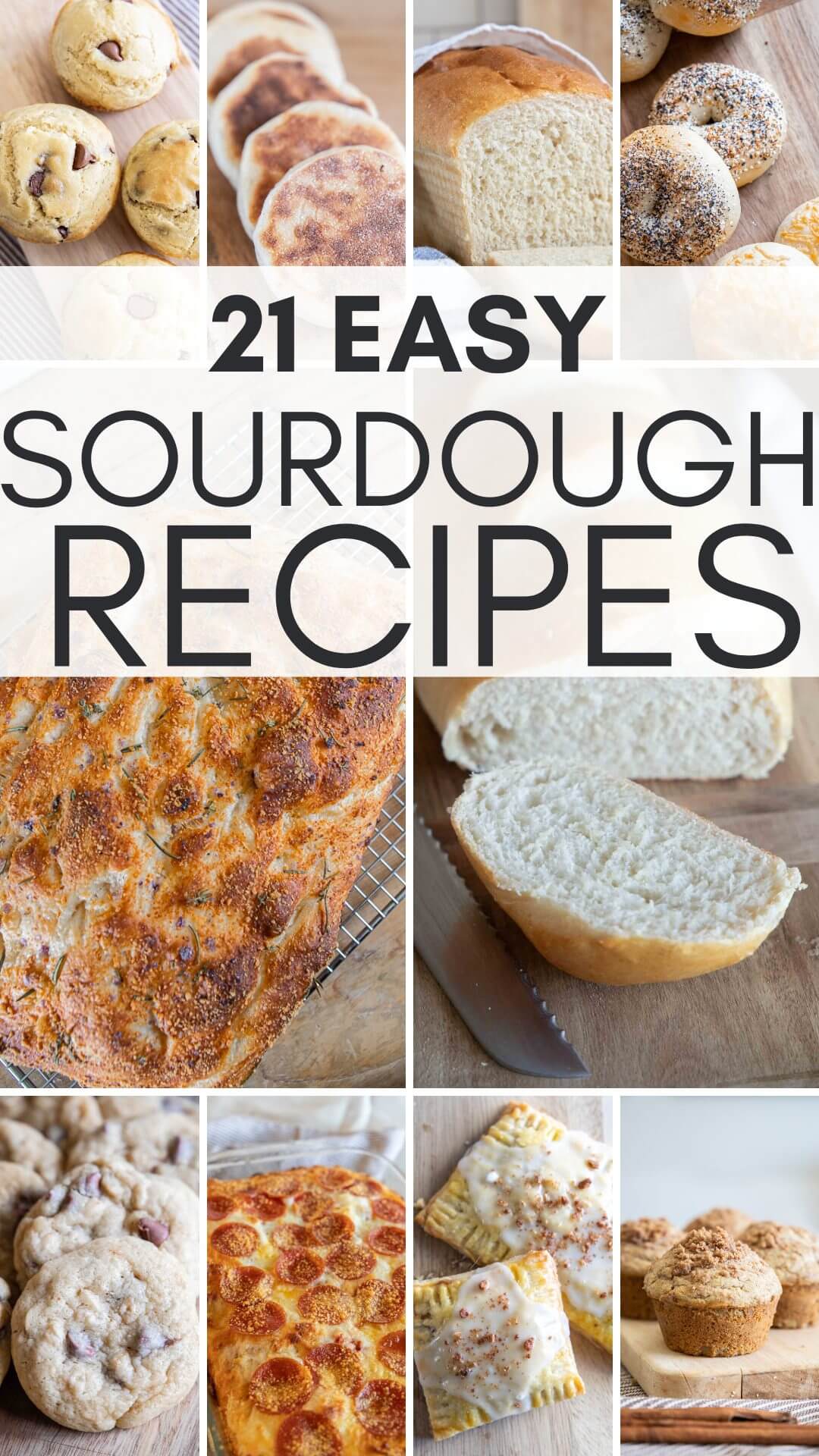 21 amazing sourdough recipes perfect for beginners and seasoned sourdough bakers! These are all great recipes to add to your collection.