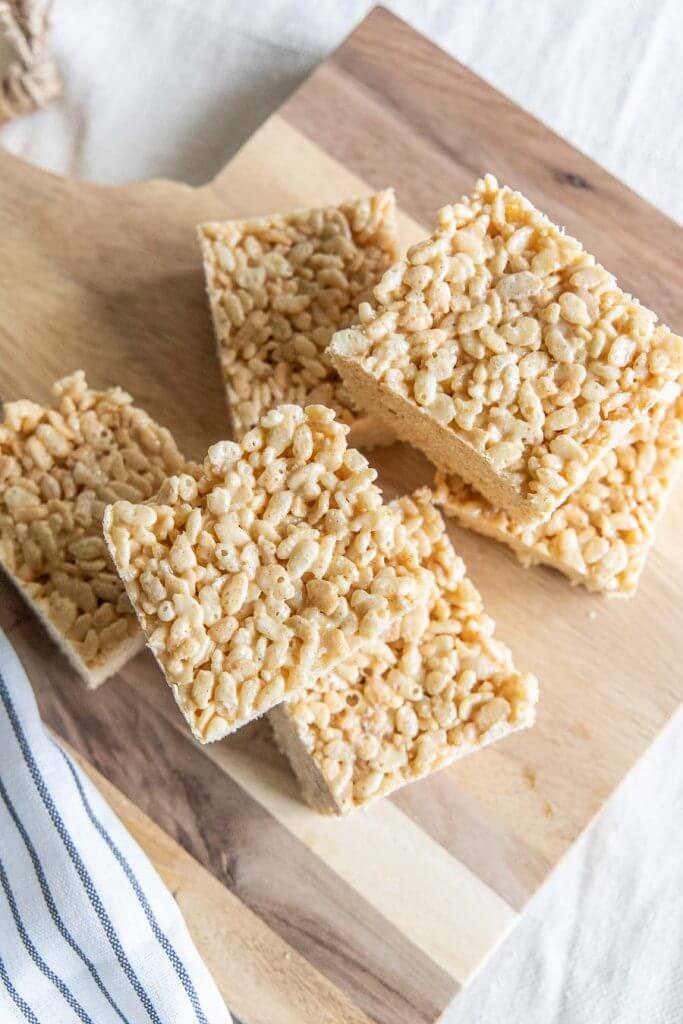 This rice crispy treat recipe is our favorite! With a couple additional ingredients you can take them from simple to amazing. Try this recipe