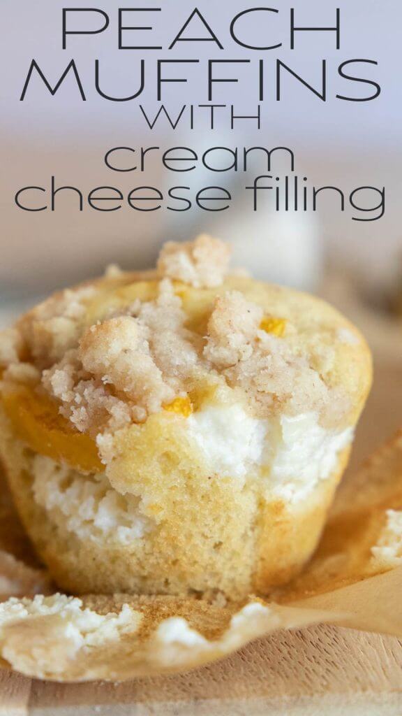 Peaches and Cream Muffins - Baker by Nature