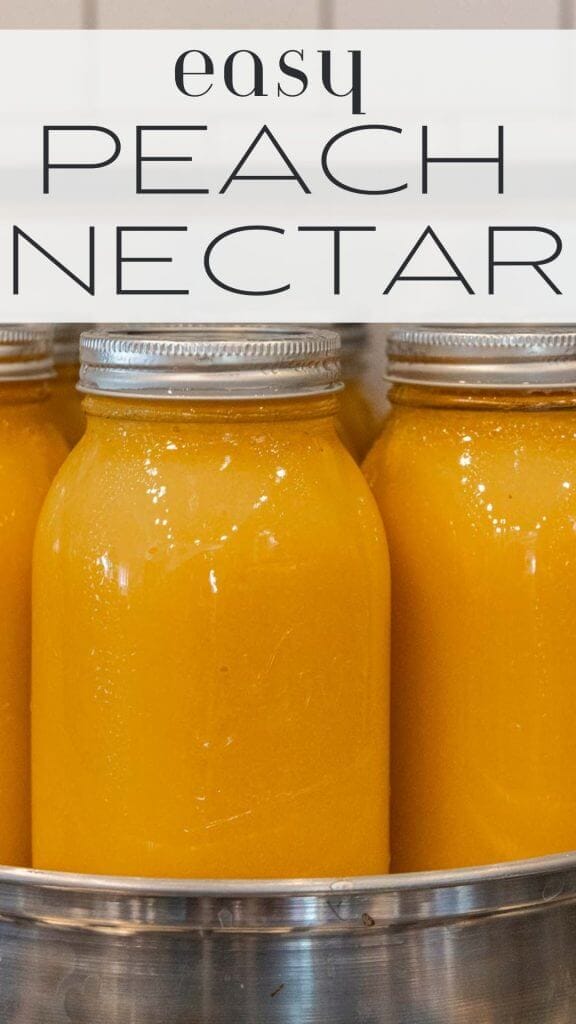 How to make and bottle fresh peach nectar. This is an great item to have in your pantry. It tastes like fresh peaches and is so smooth and flavorful.