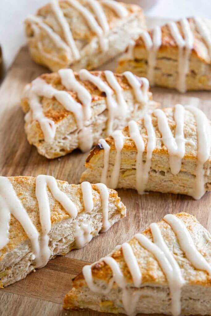 Make this amazing apple and cinnamon sourdough scone recipe using your sourdough discard! These are amazing, tender, moist and flavorful.