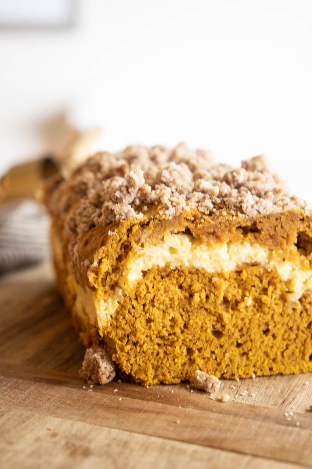 Easy Pumpkin Bread with Cream Cheese Filling