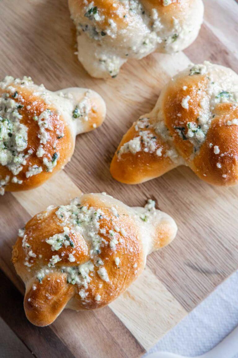 Super Easy Garlic Knots Recipe with Fresh Herbs and Parmesan