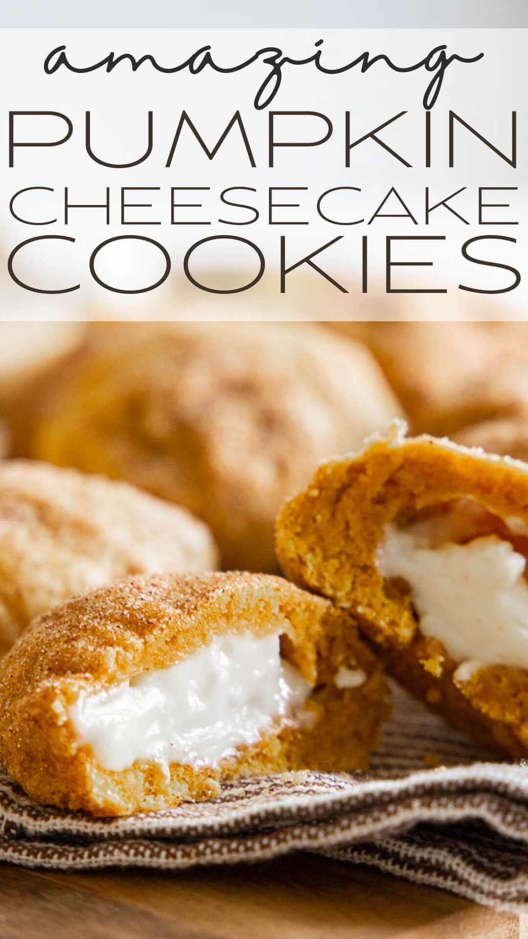 Make these amazing pumpkin cheesecake cookies for the perfect fall treat! The combination of pumpkin spice and tangy cheesecake is perfect.
