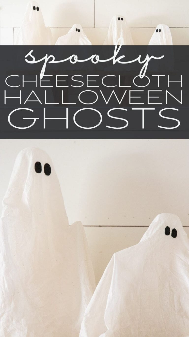 Easy Cheesecloth Ghost Halloween Craft - Twelve On Main