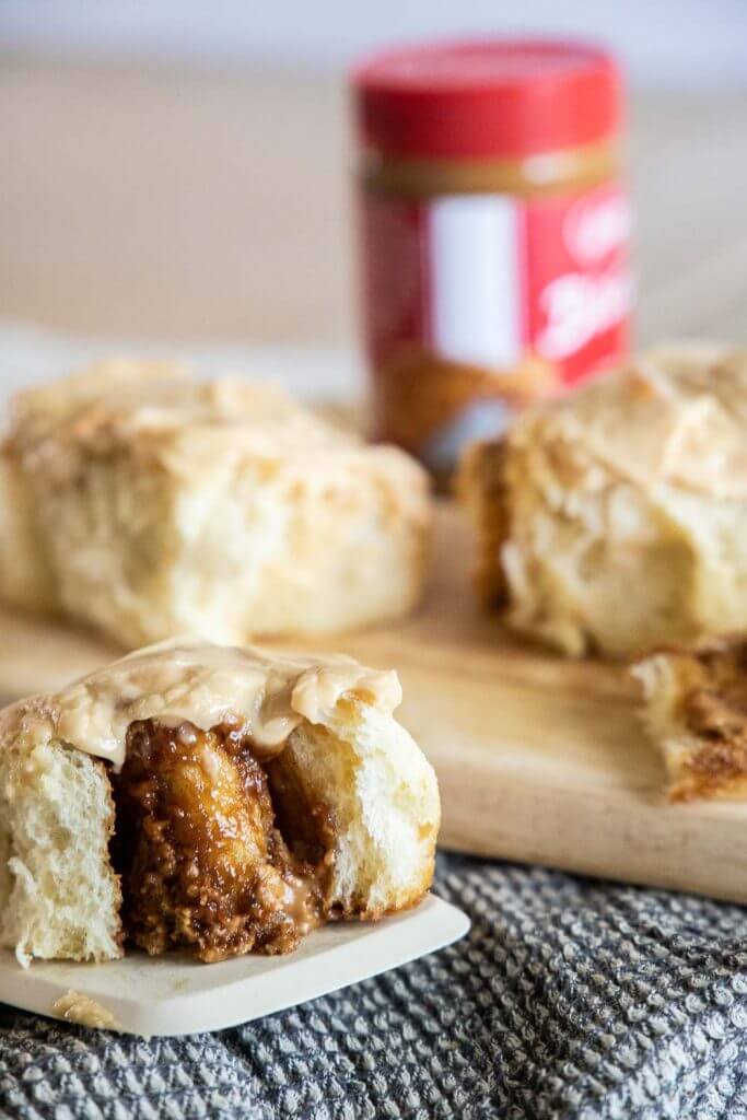 Make these amazing Biscoff cookie butter cinnamon rolls for your next treat! These are a great take on an old classic. They are amazing!