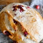 Cranberry Sourdough Bread with Orange Zest, Rosemary, Brown Sugar and Cinnamon