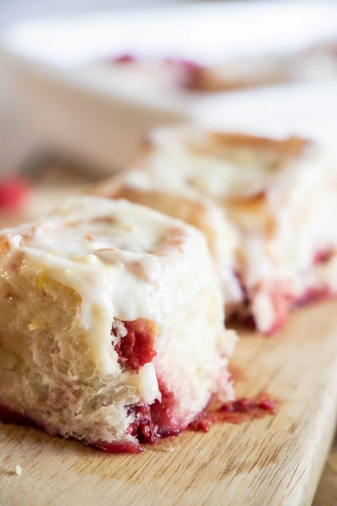 These incredible raspberry sourdough sweet rolls are a great way to use your sourdough discard and make something truly amazing!