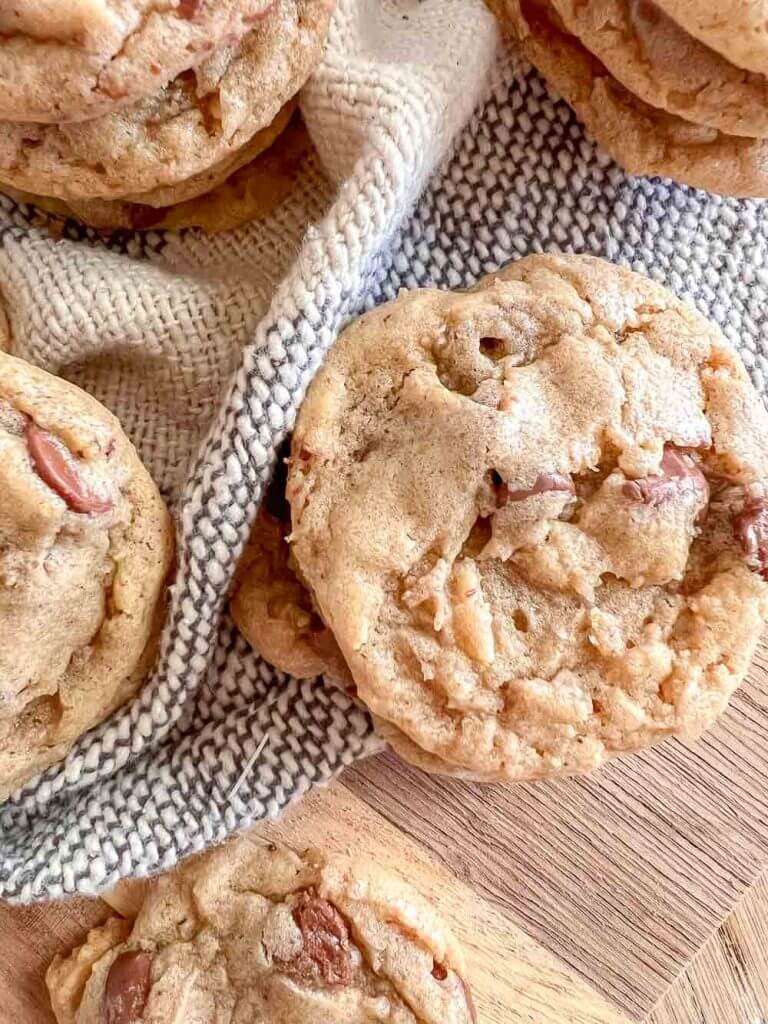 Brown Butter Sourdough Discard Chocolate Chip Cookies
