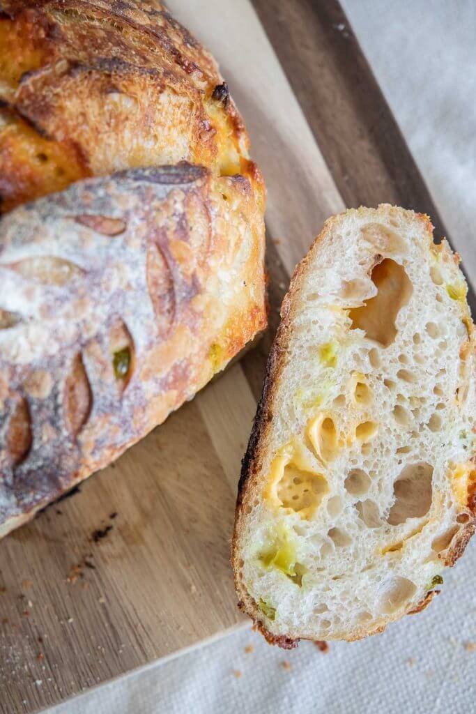 How to make the best cheddar jalapeno sourdough bread. This bread is soft and fluffy with tons of flavor. Try my step by step instructions.
