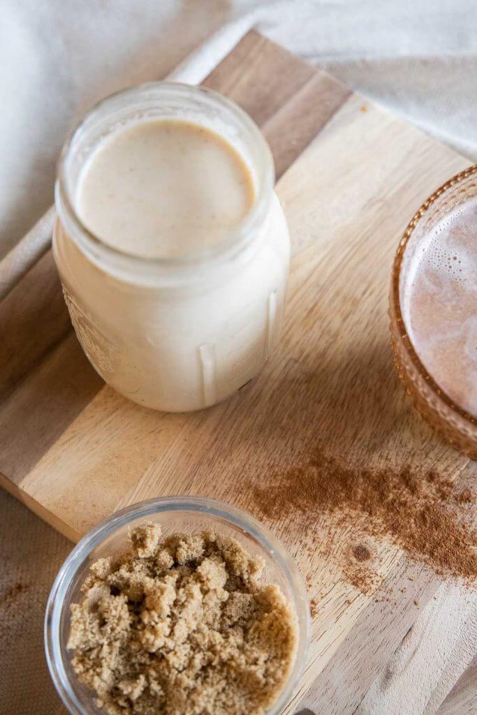 Make this easy homemade brown sugar coffee creamer to use in your favorite drink! It has simple ingredients and tastes amazing! 