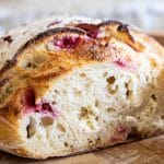 Raspberry Cheesecake Sourdough Bread