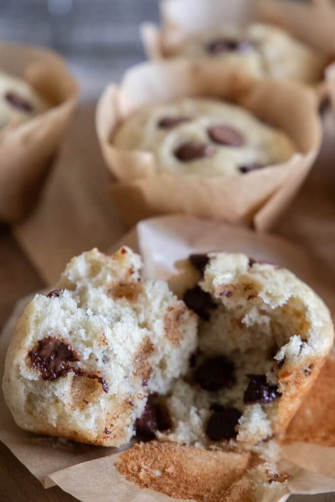 Make these easy sourdough banana muffins using your ripe bananas and sourdough discard! These are flavorful, tender and moist!