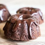 Easy Sourdough Double Chocolate Mini Bundt Cakes