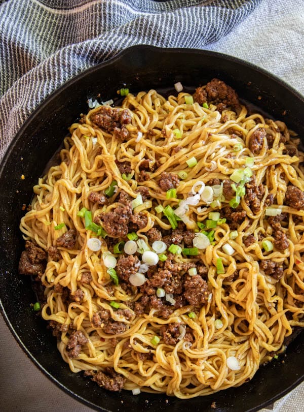 These szechuan beef noodles are one of our favorite weeknight meals. They are so easy to make and taste amazing! They are ready in under 30 minutes and are the ultimate comfort food.