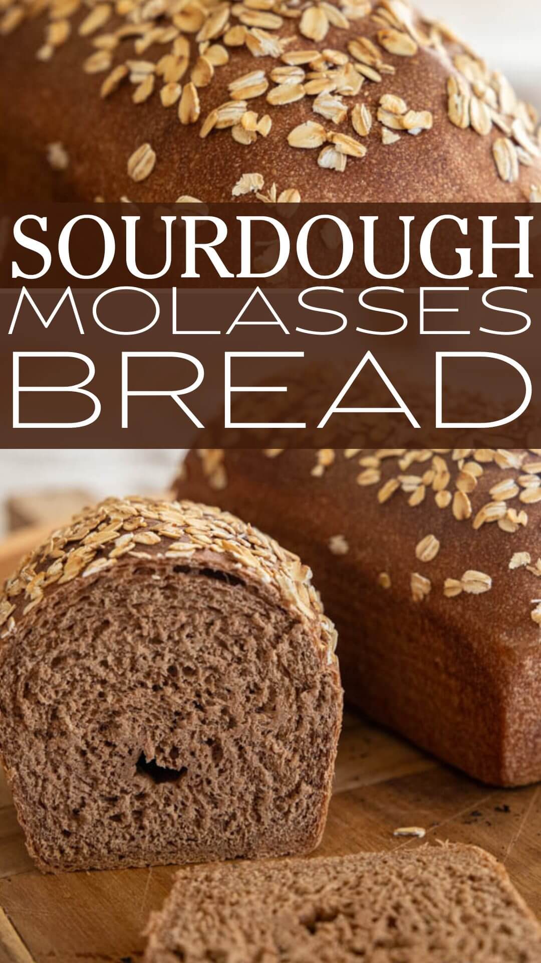 This sourdough molasses bread is soft and so flavorful. It reminds me of the brown pumpernickel bread from The Cheesecake Factory. This is so much like pumpernickel bread but without the rye flour.