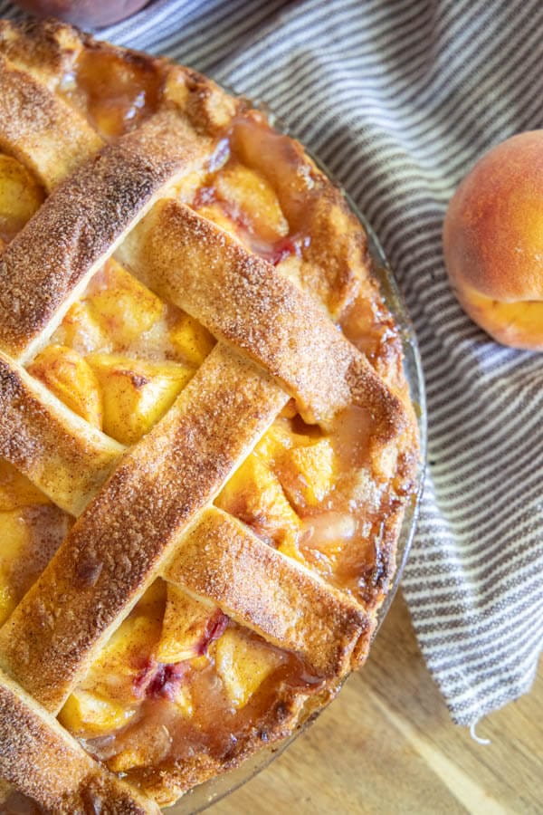 The Perfect Peach Pie Recipe With Sourdough Crust