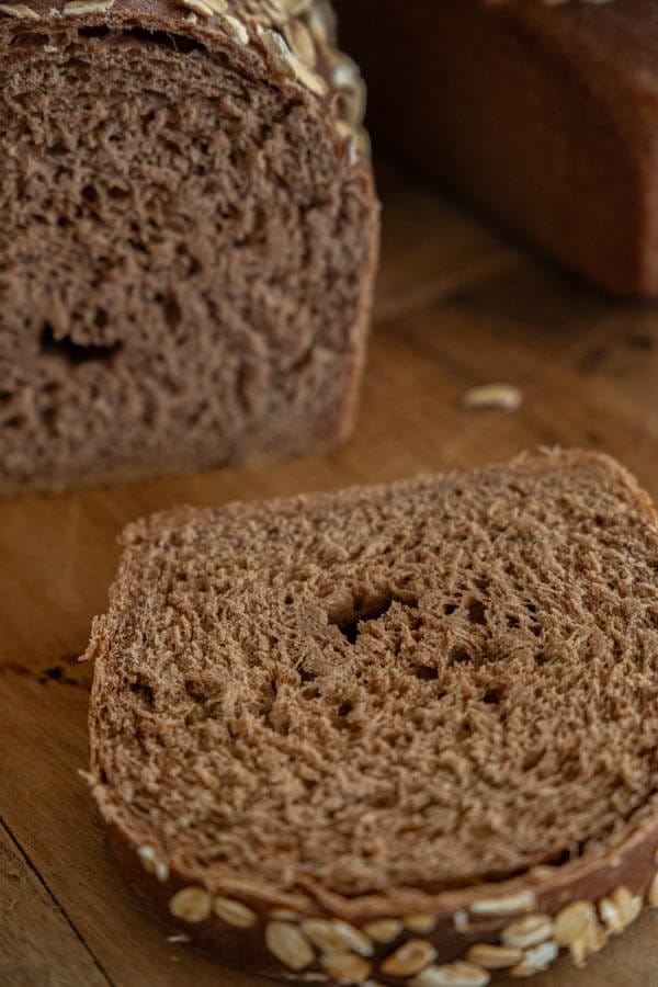 This sourdough molasses bread is soft and so flavorful. It reminds me of the brown pumpernickel bread from The Cheesecake Factory. 